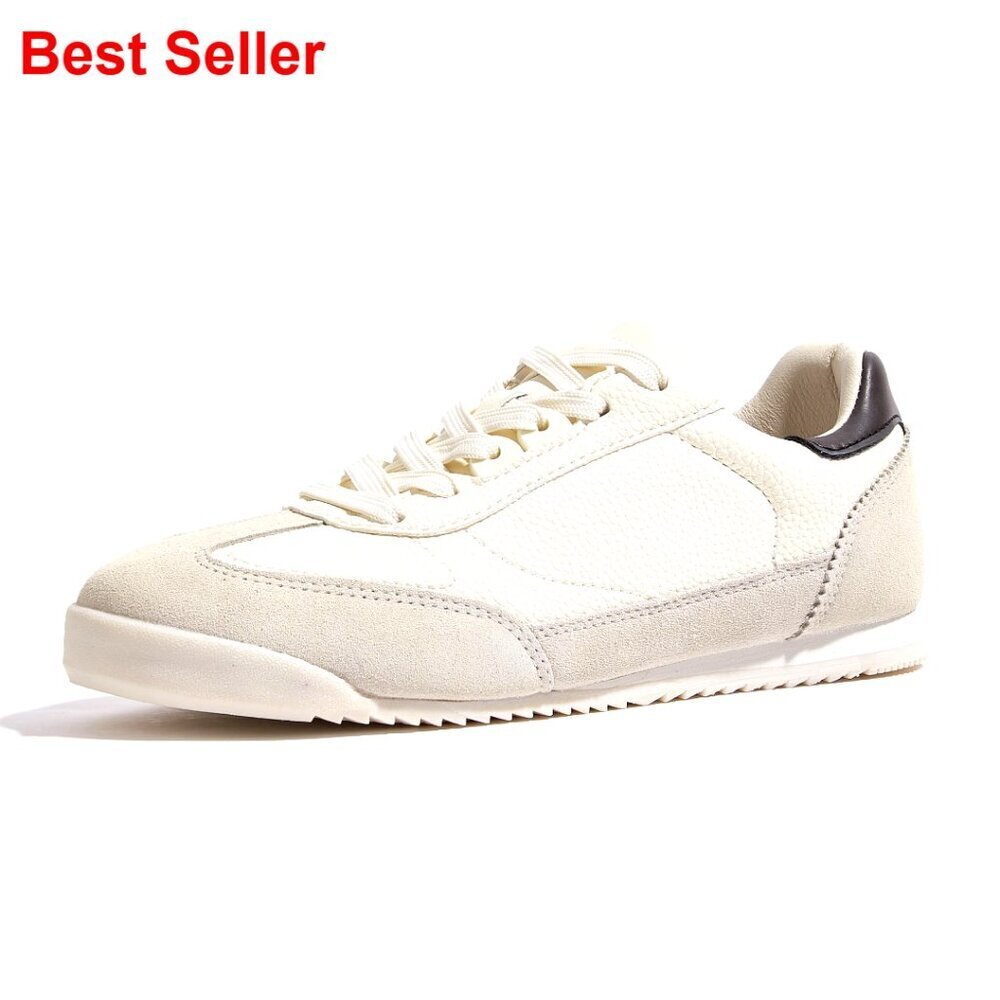 Fashion Sneakers with PU Faux Suede Upper Anti-skid TPR Outsole